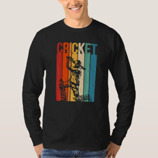 Vintage Cricket For Cricketers And Cricket Player  T-Shirt