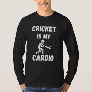 Vintage Cricket Is My Cardio Retro Cricket T-Shirt