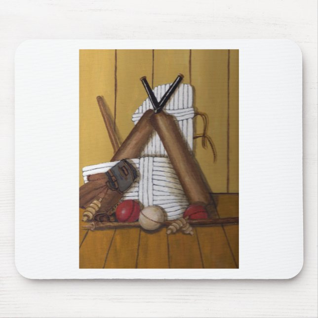 Vintage Cricket Mouse Pad (Front)