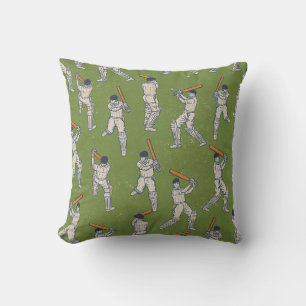 Vintage Cricket pattern Cushion