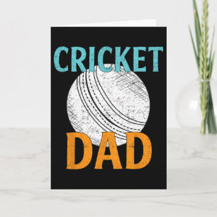Vintage Cricket Player Dad Gifts Funny Sports Love Card