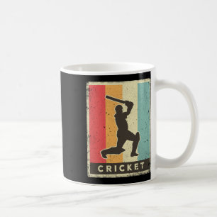 Vintage Cricket Sport Retro Poster Coffee Mug