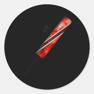 Vintage Cricket Trinidad Flag Trinidadian Pride  Classic Round Sticker