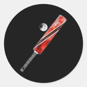 Vintage Cricket Trinidad Flag Trinidadian Pride  Classic Round Sticker