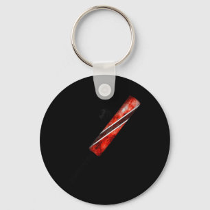 Vintage Cricket Trinidad Flag Trinidadian Pride Key Ring