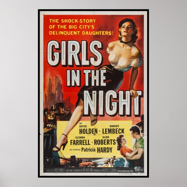 Vintage Crime Drama Film Movie Poster (Front)