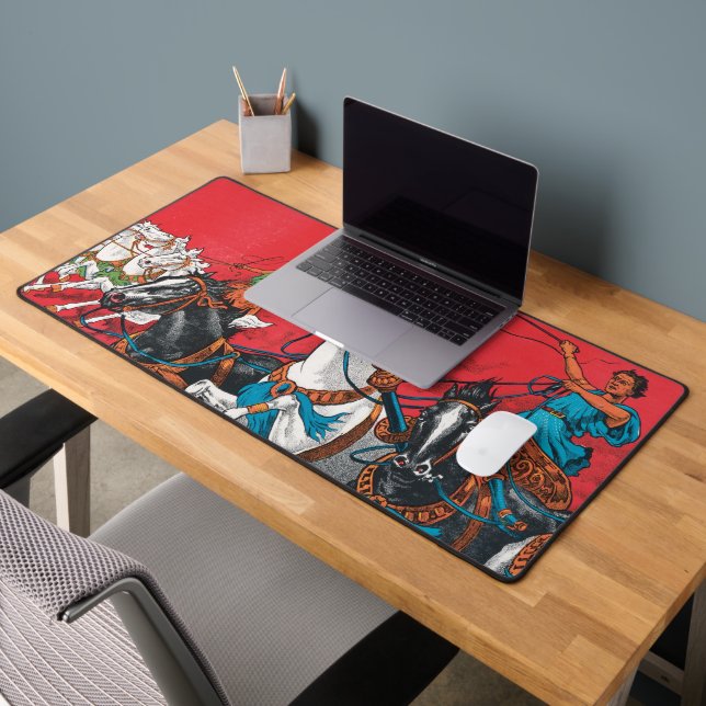 Vintage Cristiani Brothers Circus Poster Desk Mat (Office 2)