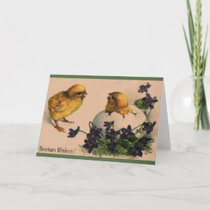 Vintage Croatian Sretan Uskrs Easter Greeting Card