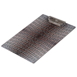 Vintage crocodile skin clipboard