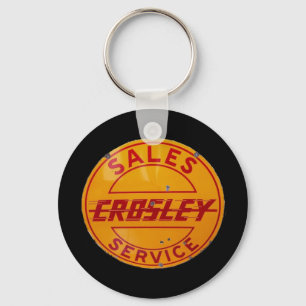 vintage crosley sales and service sign key ring