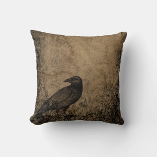 Vintage Crow Cushion
