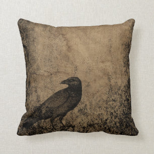 Vintage Crow Cushion