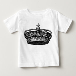 Vintage Crown 02 - Black Baby T-Shirt