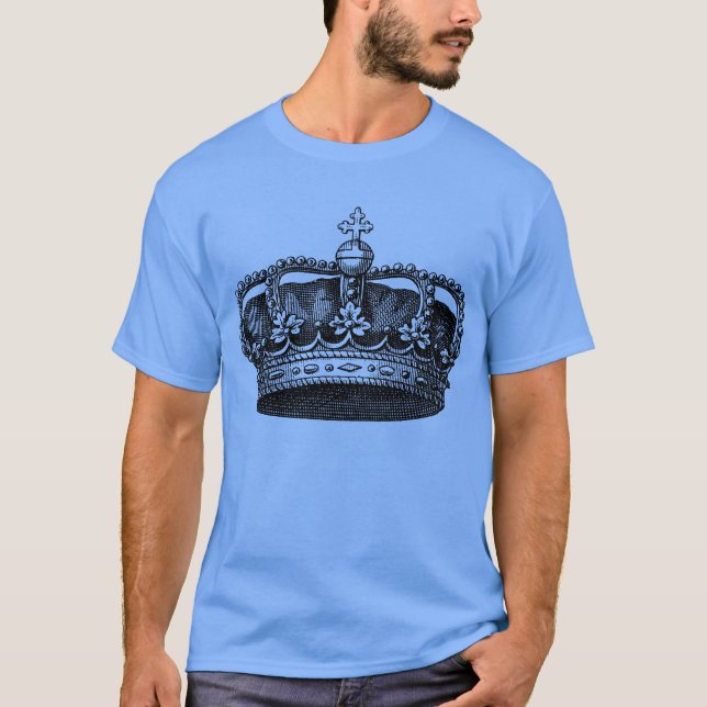 Vintage Crown 02 - Black T-Shirt (Front)