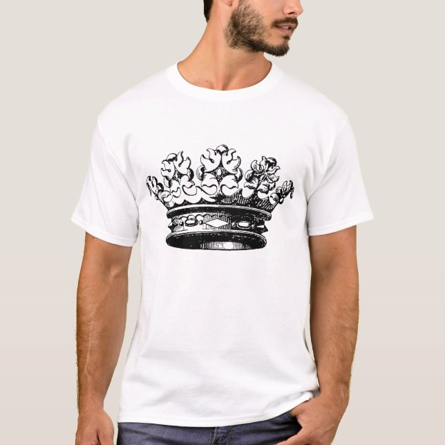 Vintage Crown - Black T-Shirt (Front)