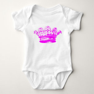 Vintage Crown - Magenta Baby Bodysuit