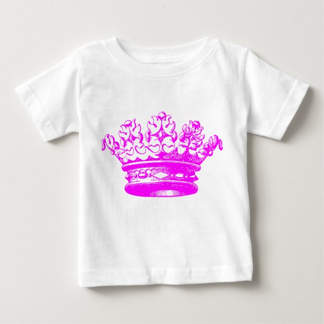 Vintage Crown - Magenta Baby T-Shirt (Front)