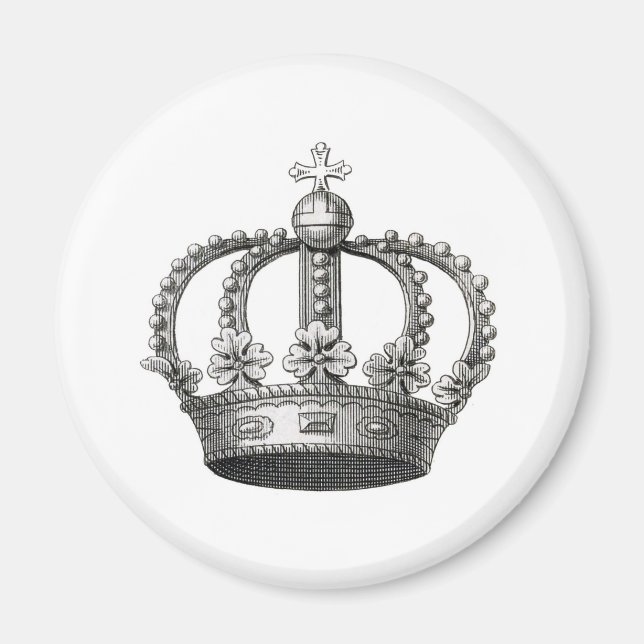 Vintage Crown Magnet (Front)