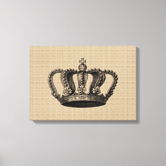 Vintage Crown on canvas (Front)