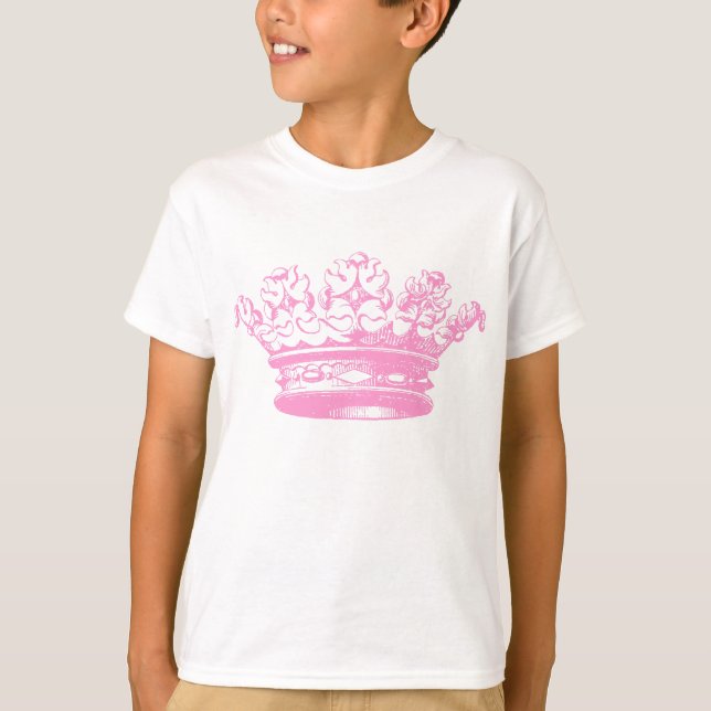 Vintage Crown - Pink T-Shirt (Front)