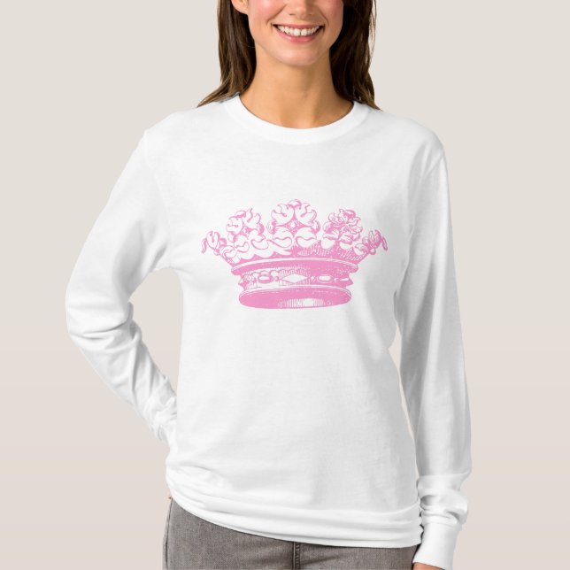 Vintage Crown - Pink T-Shirt (Front)