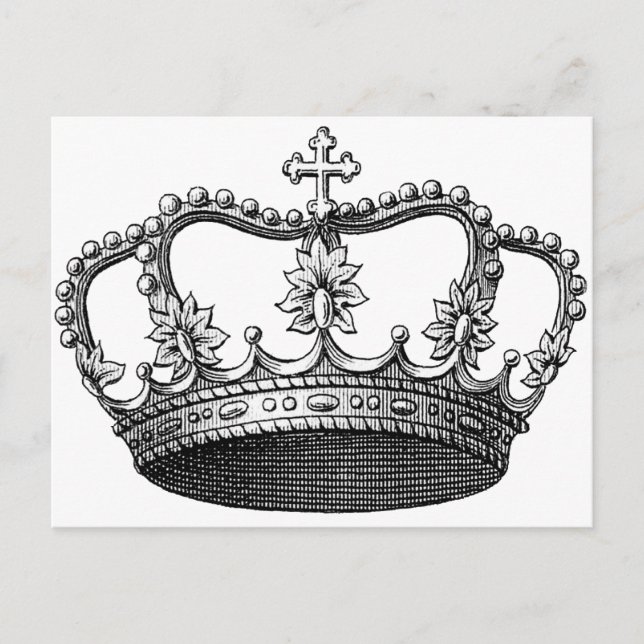 Vintage Crown Postcard (Front)