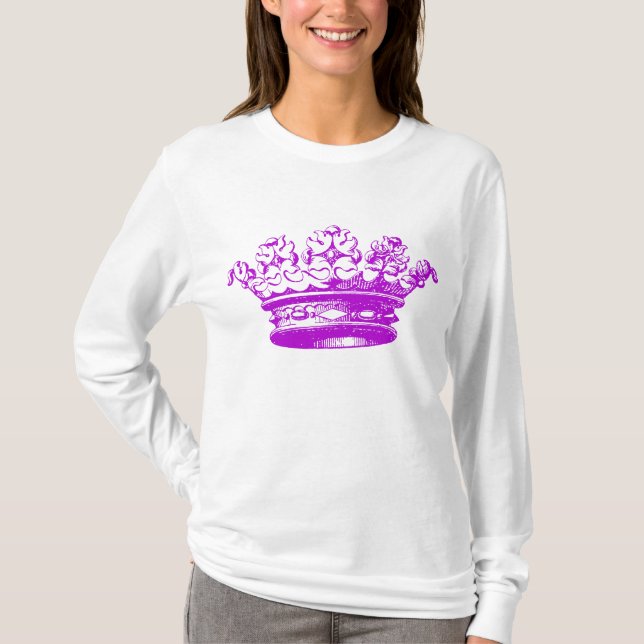 Vintage Crown - Purple T-Shirt (Front)