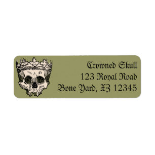 Vintage Crowned Skull