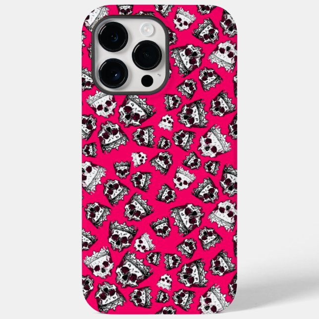 Vintage Crowned Skulls Case-Mate iPhone Case (Back)