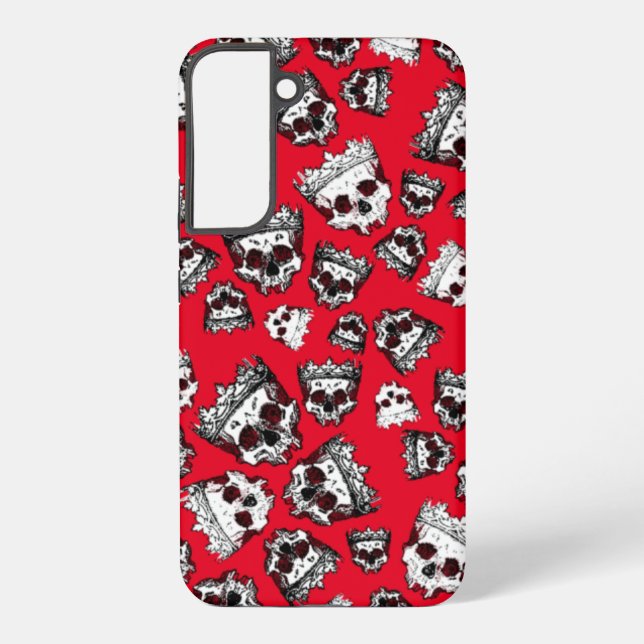 Vintage Crowned Skulls Samsung Galaxy S22+ Case (Back)