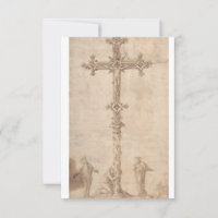 Vintage Crucifixion of Christ Holy Card