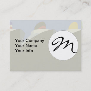 Vintage Cruise Ships Art Deco Poster Business Card