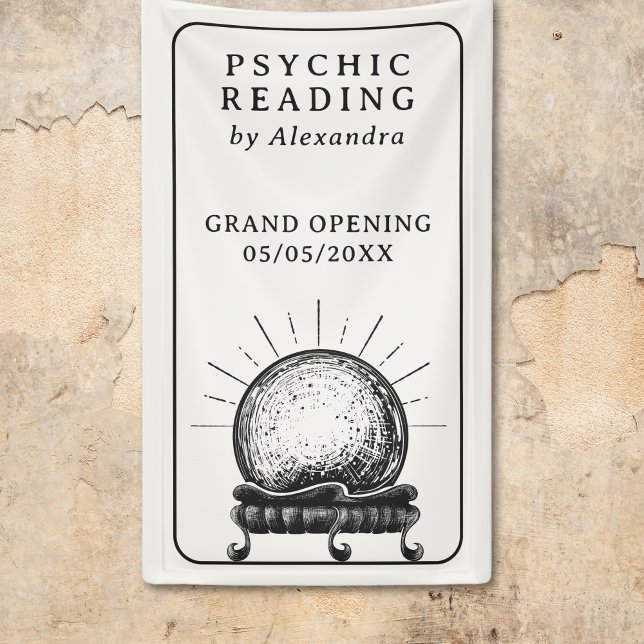 Vintage Crystal Ball Psychic Medium Banner (Vintage Crystal Ball Psychic Medium Banner)