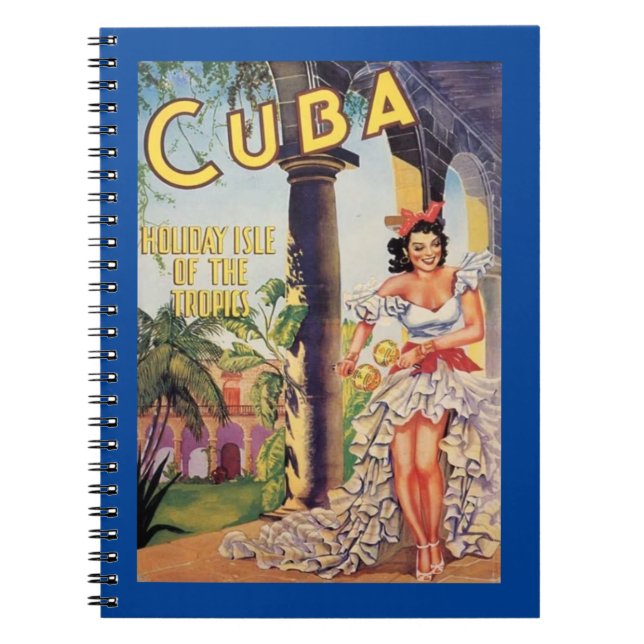 Vintage Cuba Holiday Isle of Tropics Notebook (Front)