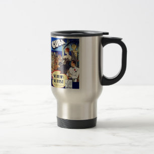 Vintage Cuba So Near So Fast Travel Mug