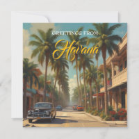 Vintage Cuba Travel - Greetings From Havana