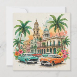 Vintage Cuba Travel - Greetings From Havana Holiday Card