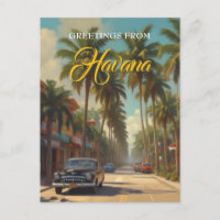 Vintage Cuba Travel - Greetings From Havana