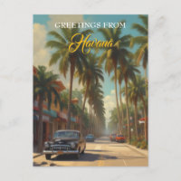 Vintage Cuba Travel - Greetings From Havana