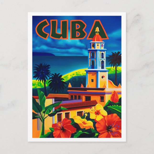 Vintage Cuba Travel Postcard (Front)
