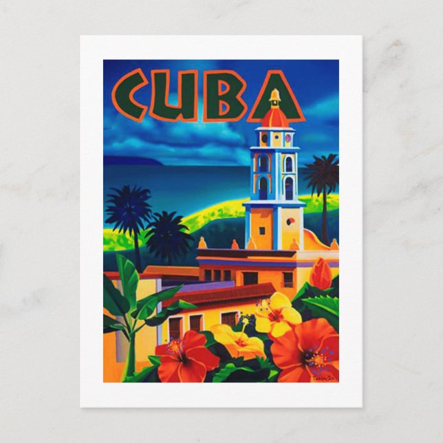 Vintage Cuba Travel Postcard (Front)