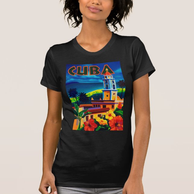 Vintage Cuba Travel T-Shirt (Front)