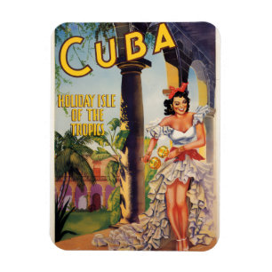 Vintage Cuban Tourist Commission Tropics Travel Magnet