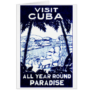 Vintage Cuban Travel Poster