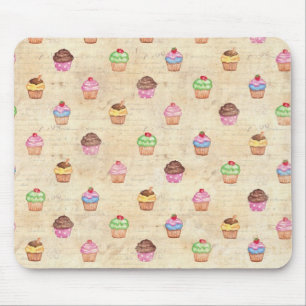 Vintage Cupcakes Mouse Pad