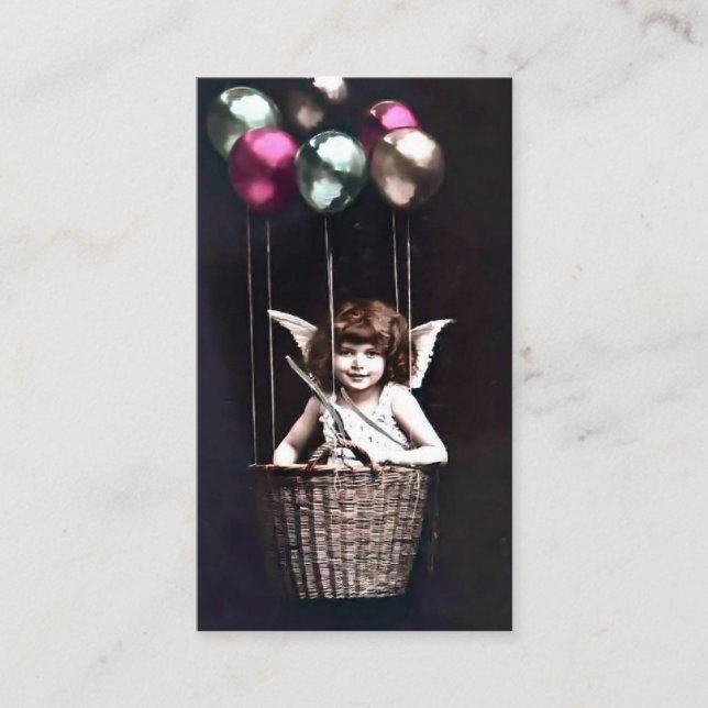 Vintage Cupid Business Card (Front)