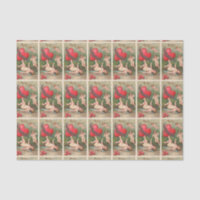 Vintage Cupid Cherub Red Hearts Valentine Postcard