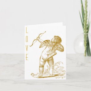Vintage Cupid Holiday Card