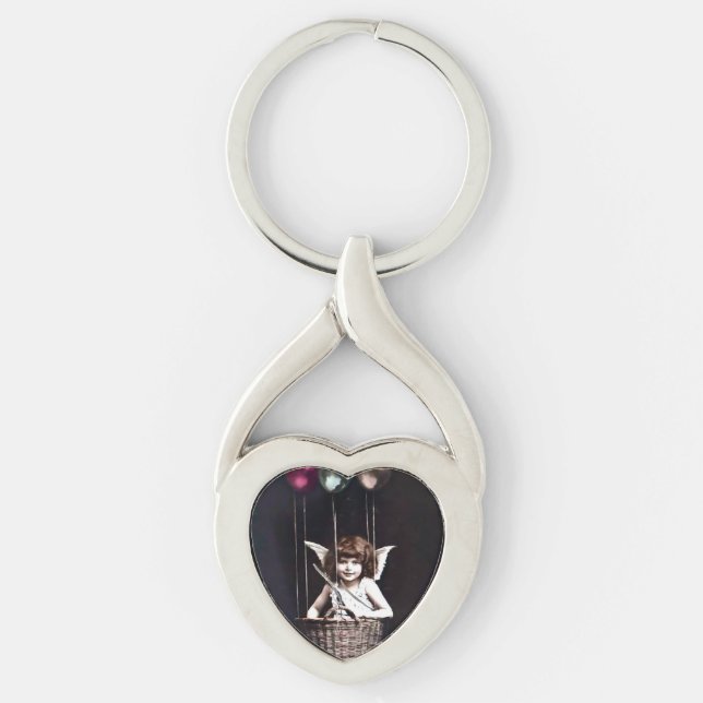 Vintage Cupid Key Ring (Front)