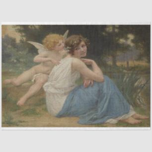 Vintage Cupid Secret Oil Painting Tissue Paper